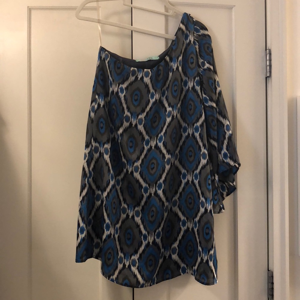 One shoulder (long sleeve) mini dress